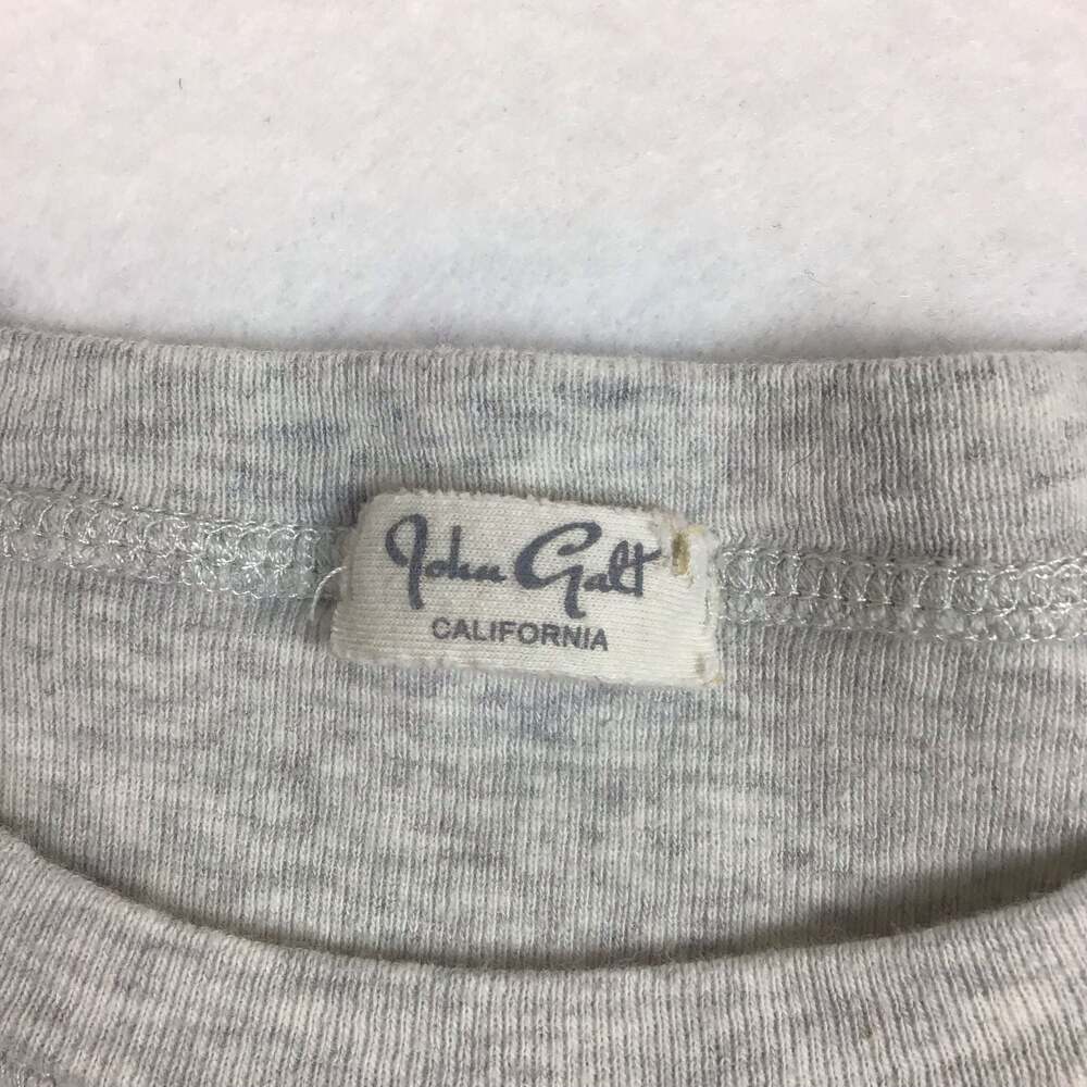 John Galt California Grey Marl Cotton Crewneck Short Sleeve T-Shirt - Picture 4 of 8